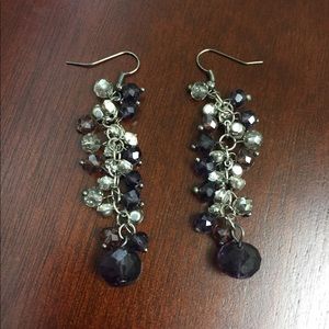 Smokey Quartz-Colored Chandelier Earrings